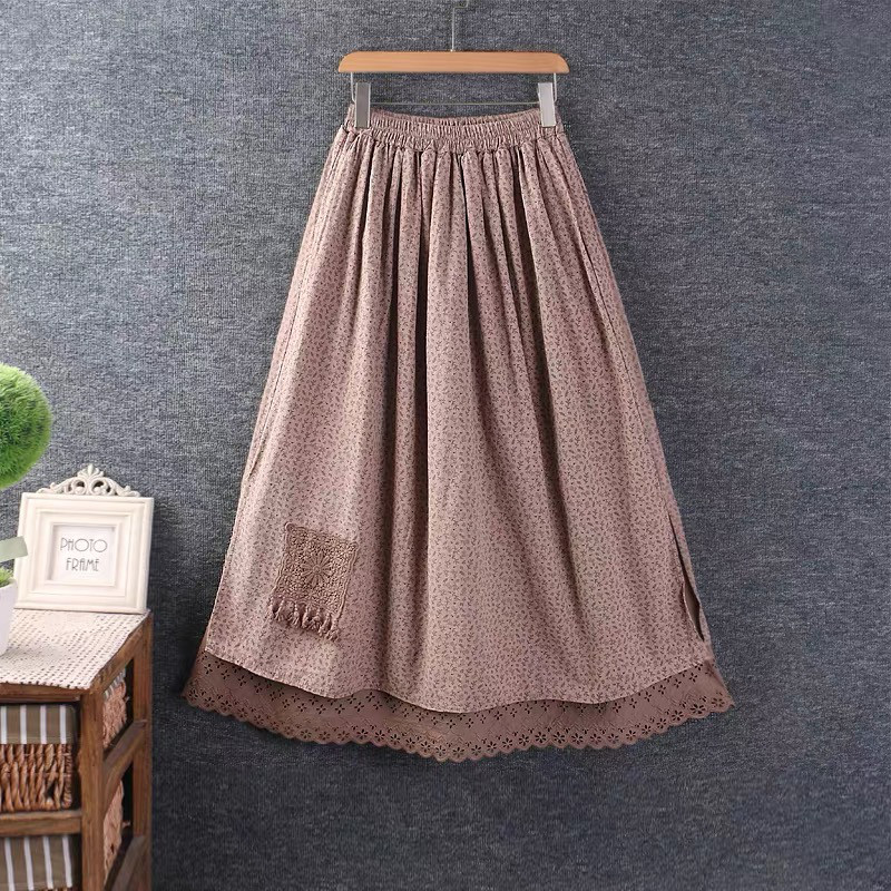 春、秋、スカート、ポケットつき、かわいいスカート