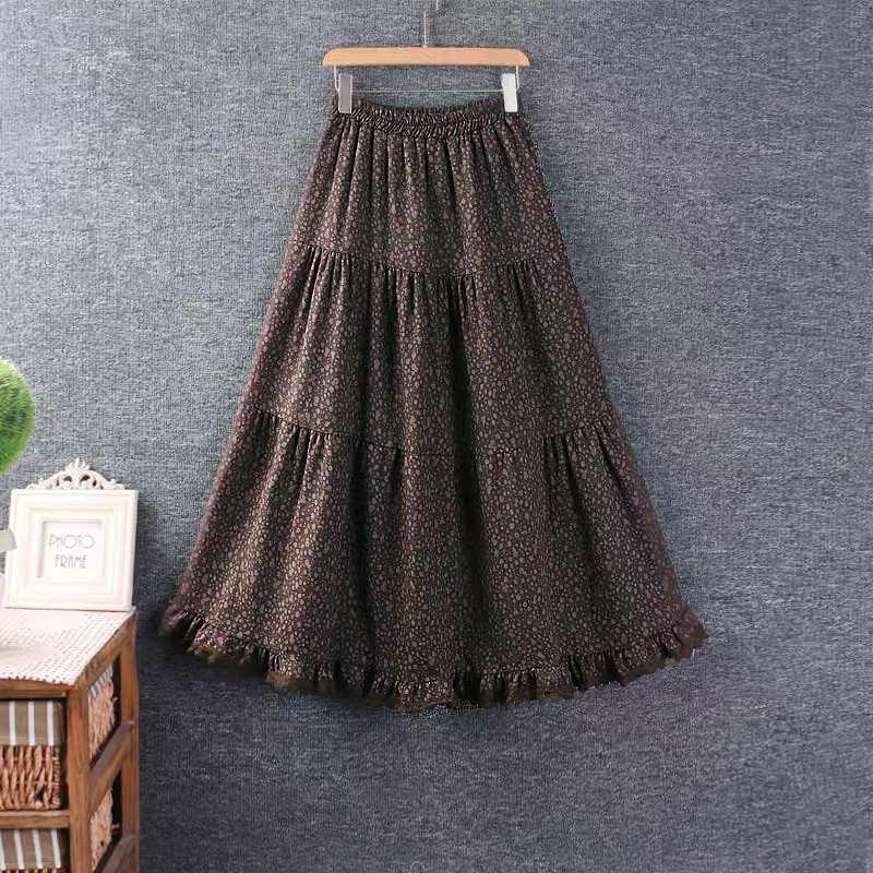 春、秋、スカート、ポケットつき、かわいいスカート