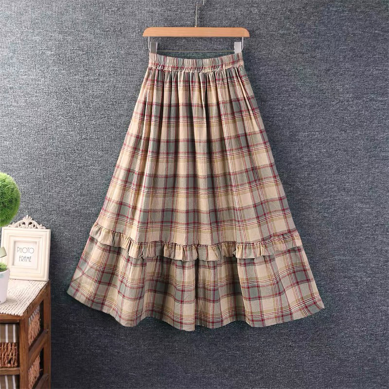 春、秋、スカート、ポケットつき、かわいいスカート