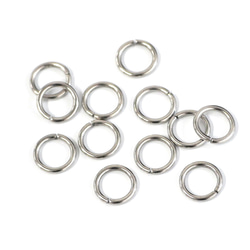 ess110-4 [約50個] 開口環，線徑：約1.0mm，外徑：約7mm，醫用級316L不鏽鋼 第2張的照片