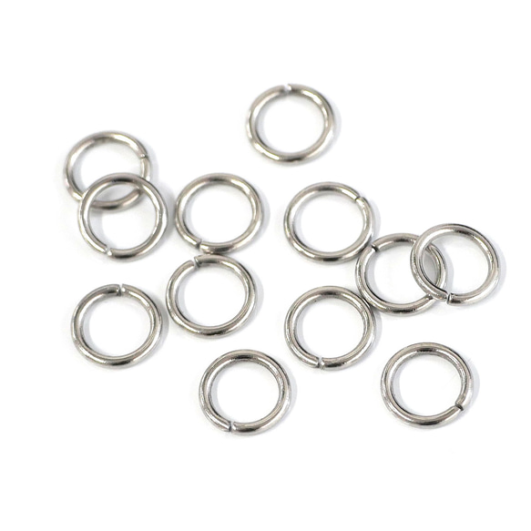 ess110-4 [約50個] 開口環，線徑：約1.0mm，外徑：約7mm，醫用級316L不鏽鋼 第2張的照片