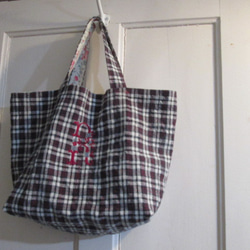 アンティークホームスパンハンガリアンリネン ブルーラインと