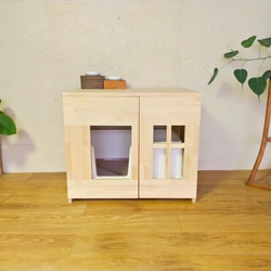 デオトイレ快適ワイドにぴったりな 猫トイレカバー ハウス・小屋 仔猫