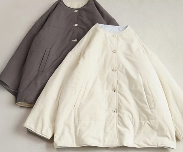 ✿ [人気] 綿 秋冬新作 リトロ ラウンドネッ 両面着コットンジャケット 冬用保温 バギー  選べる2色