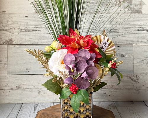 ✿大きなアレンジ花(お正月花・クリスマスにも飾りたい) 2507cc64a47dda86efea67c1520630