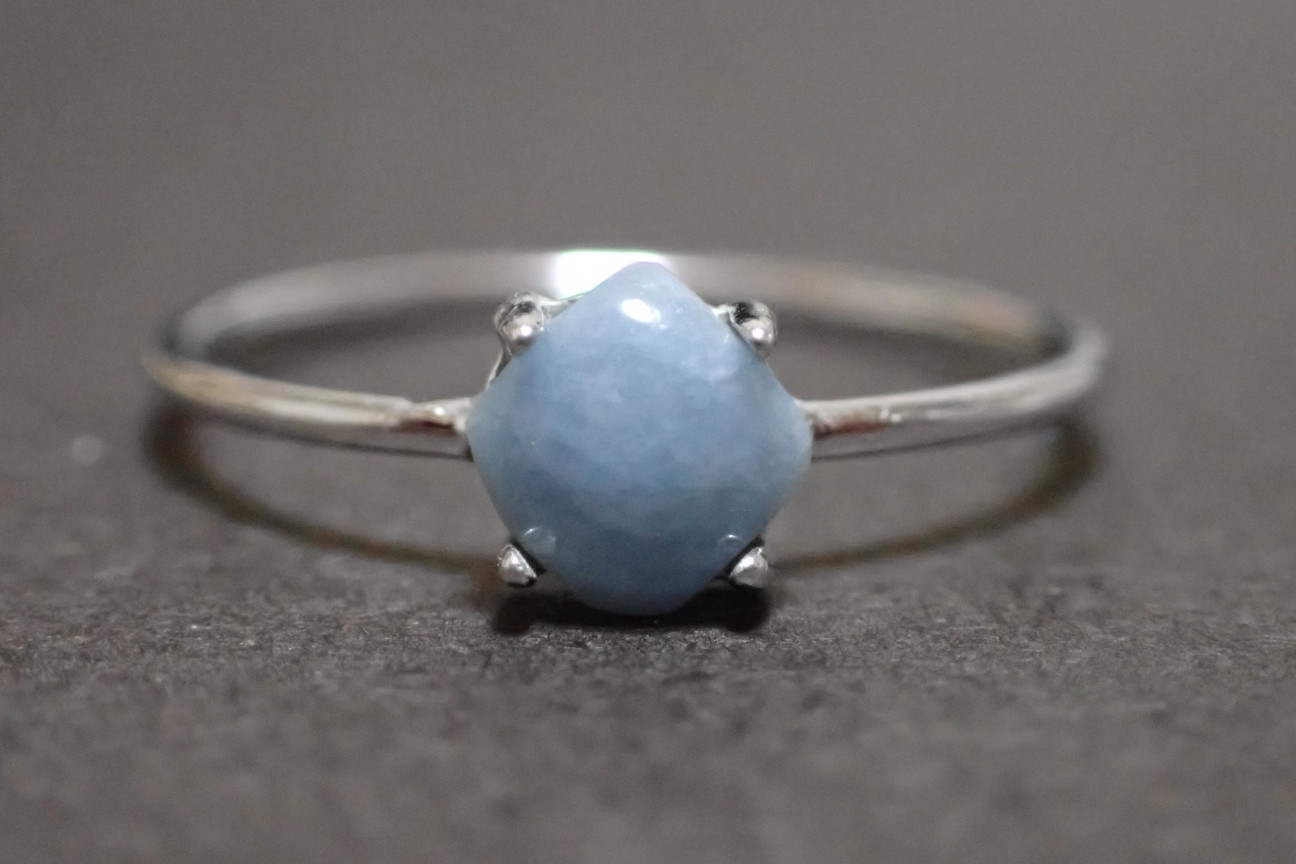 糸魚川翡翠　青　リング