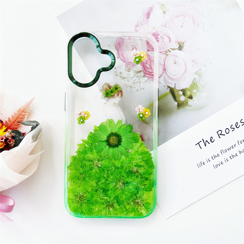 千鳥草、押し花ケース、iphoneケース、iphone17、iphone16 、iphone15、グラデーション