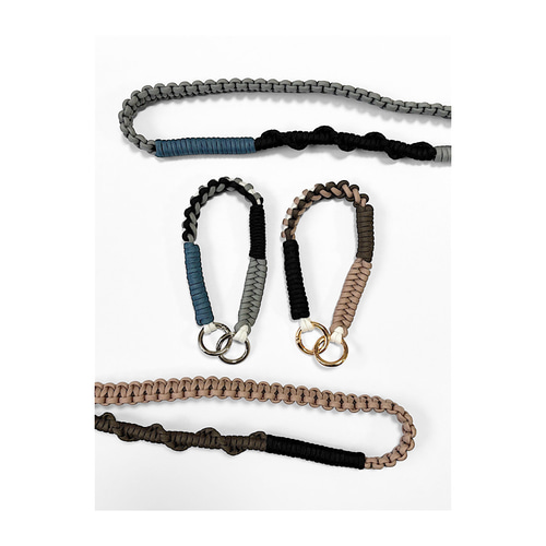 スマホショルダー/ハンドストラップ/パラコード/大人可愛い2WAYくすみ