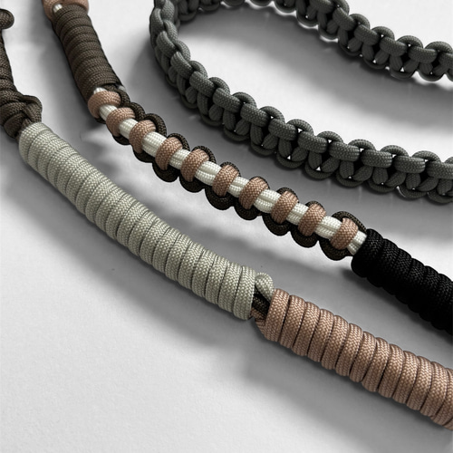 スマホショルダー/ハンドストラップ/パラコード/大人可愛い2WAYくすみ