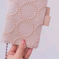 A5 ミナペルホネン タンバリン 手帳カバーケース ナチュラル その他