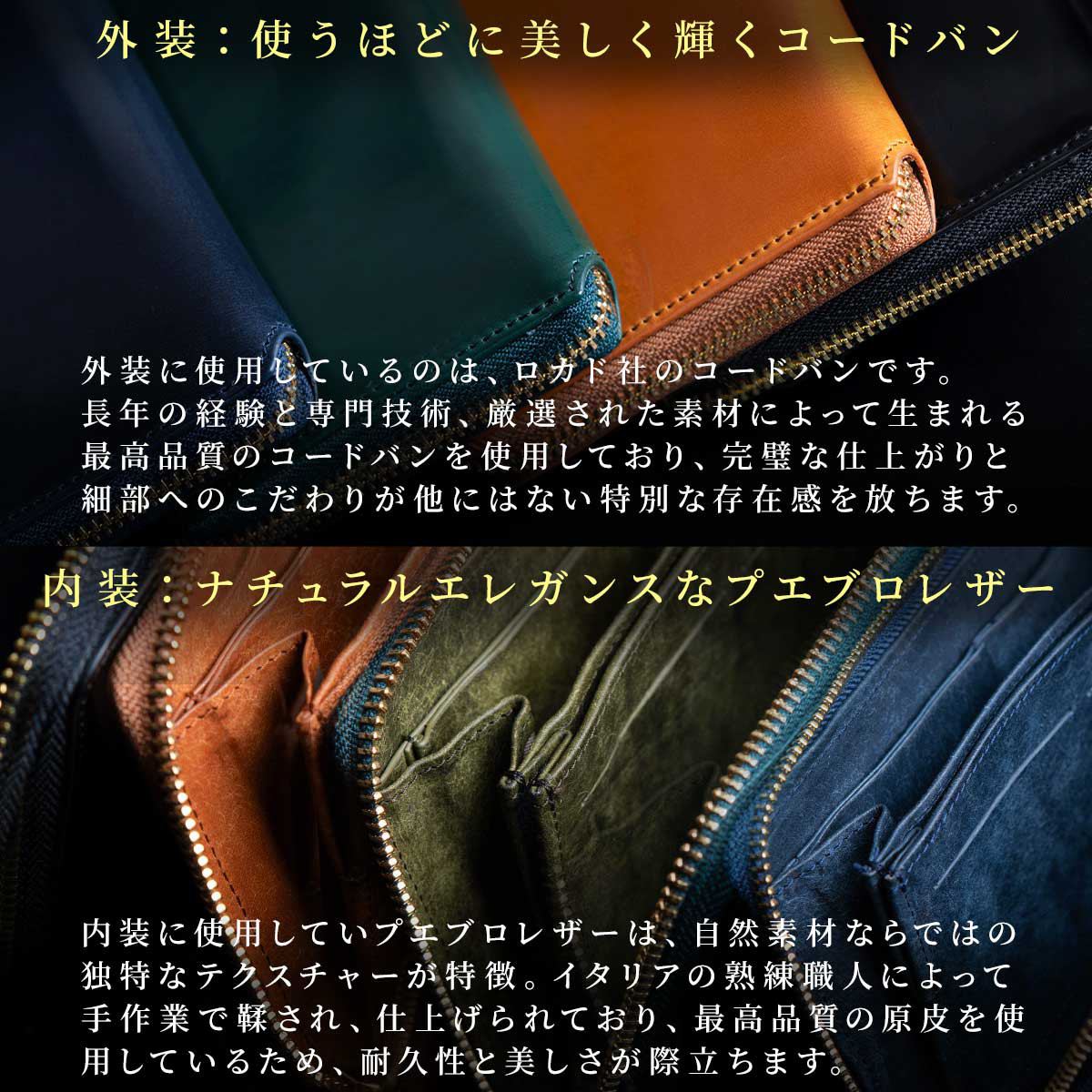 【在庫限りのアウトレットセール】TIDY2.0 ROI 財布 コードバン プエブロ グリーン Outlet_HAW026