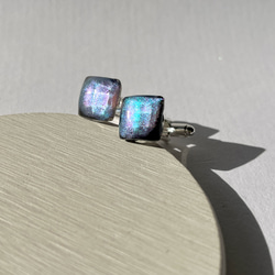 アクアリオンストーン鉱石カフス☆ / 海   / レジン / ファンタジー / メンズ / 父の日 5枚目の画像