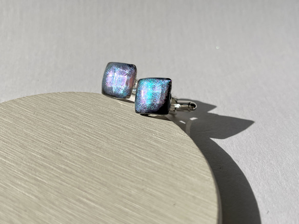 アクアリオンストーン鉱石カフス☆ / 海   / レジン / ファンタジー / メンズ / 父の日 5枚目の画像