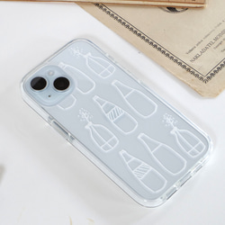 スマホケース iPhone17 北欧 クッションバンパー 【ヒュッゲな時間】透明 クリア 手描き 大人可愛い シンプル 10枚目の画像