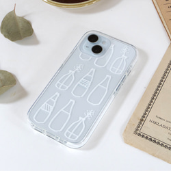 スマホケース iPhone17 北欧 クッションバンパー 【ヒュッゲな時間】透明 クリア 手描き 大人可愛い シンプル 9枚目の画像