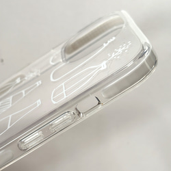 スマホケース iPhone17 北欧 クッションバンパー 【ヒュッゲな時間】透明 クリア 手描き 大人可愛い シンプル 3枚目の画像