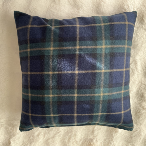 あったかふわふわ⭐︎タータンチェッククッションカバー♪ クッション