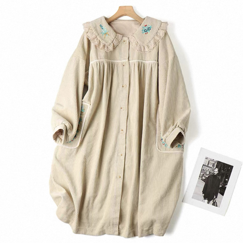 ワンピース*コーデュロイワンピース*レディースファッション*春秋*冬
