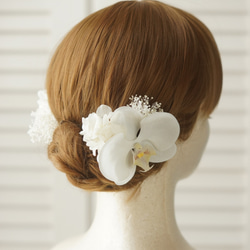 髪飾りセット】すずらん｜プリザーブドフラワー・造花成人式 結婚式