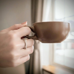 【受注制作】Square & Circle リング（SV） 5枚目の画像