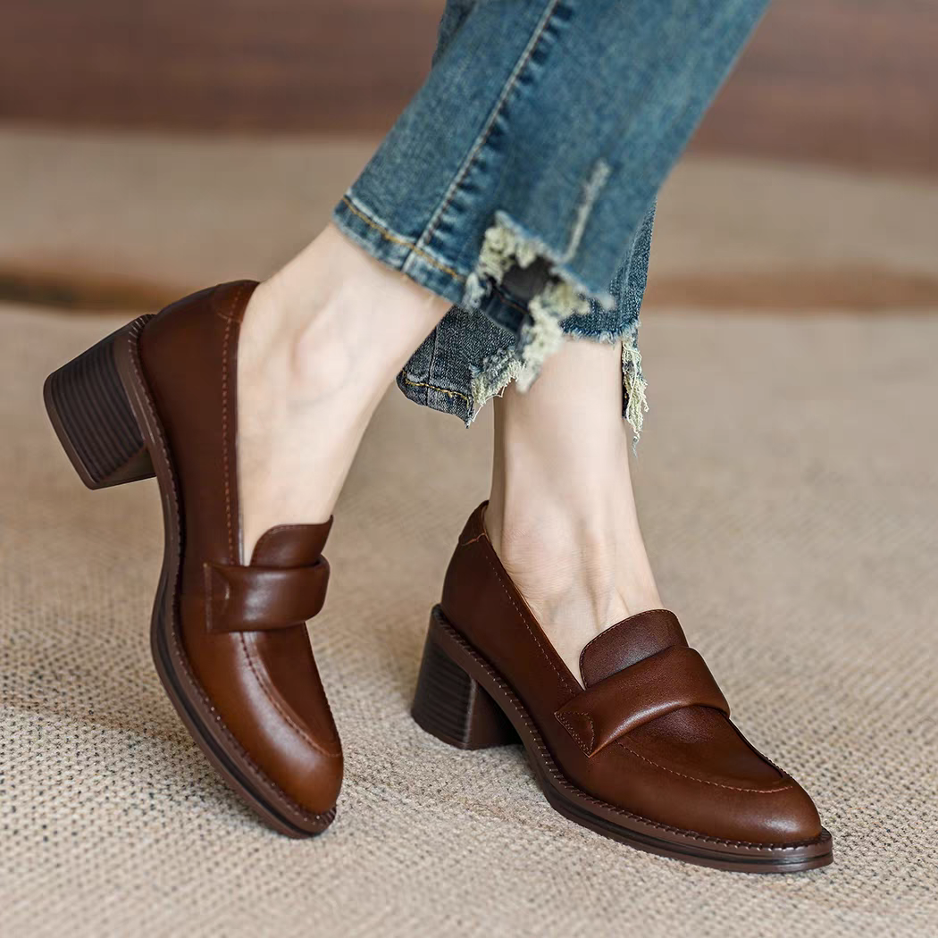 ローファー ヒール ふわふわ 低反発 走れる 痛くない レディース 歩きやすい 安定感 入園式 入学式 卒業式 通年