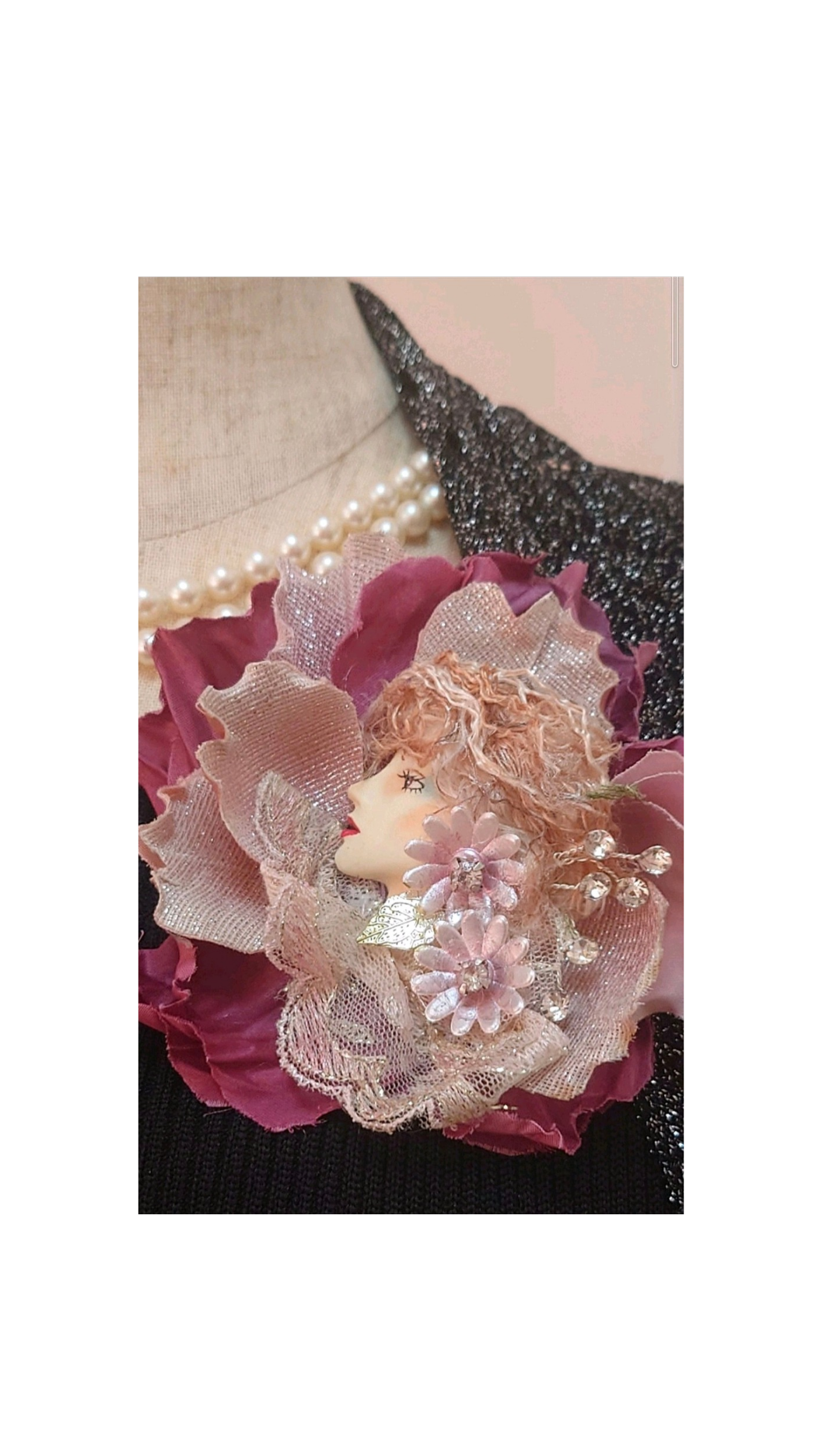 25  【年に一度の年度末決算対象商品】ご購入希望の方はお気に入後に7200円に訂正→ご購入セラミックドール コサージュ