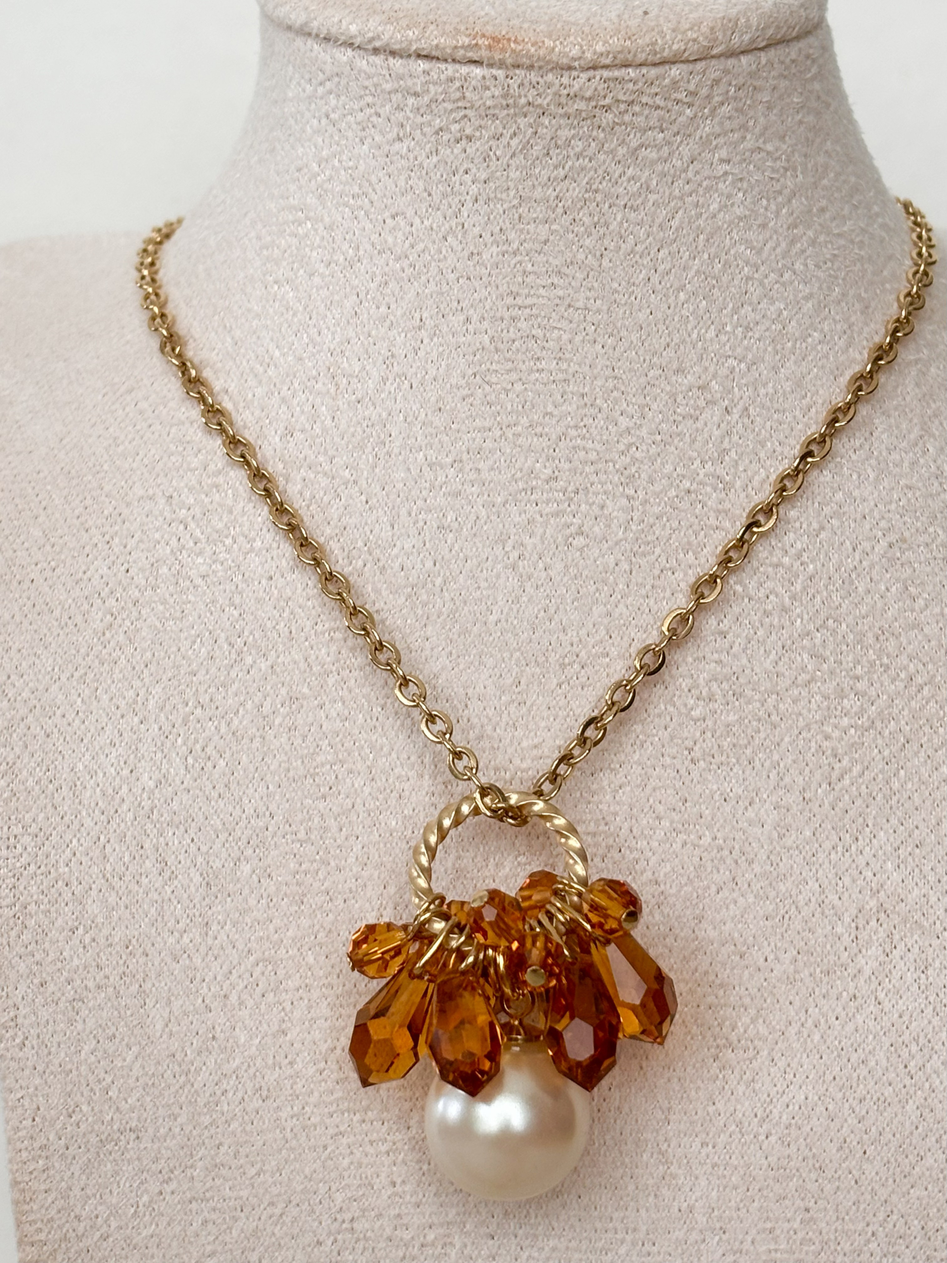 トパーズ クリスタル ネックレス