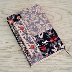 文庫本】ゴムバンド栞付ブックカバー 手帳カバー☆北欧調 シンプル