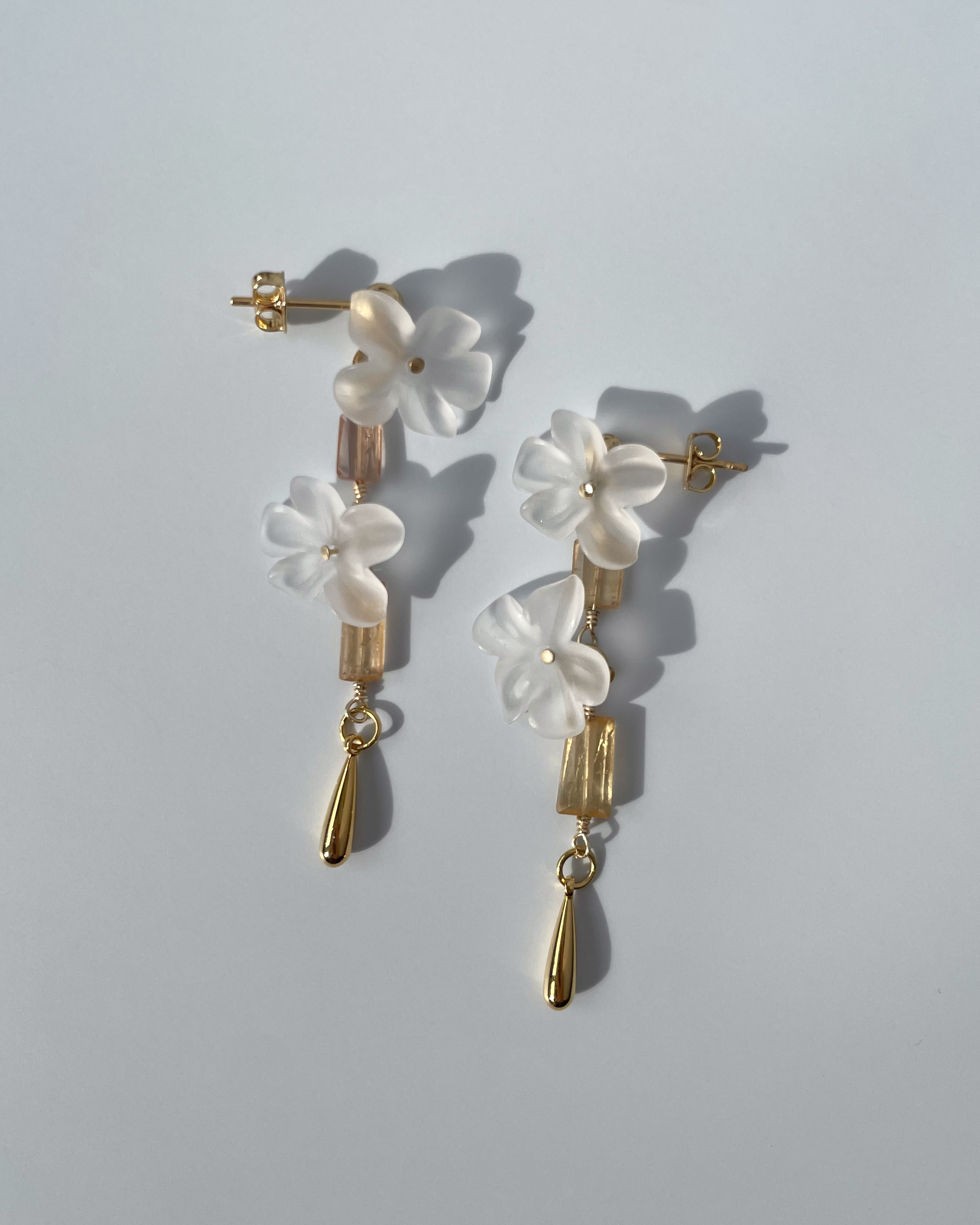 Duft｜記憶に残る仄かな余韻〈インペリアルトパーズ,フラワービーズ〉11月誕生石