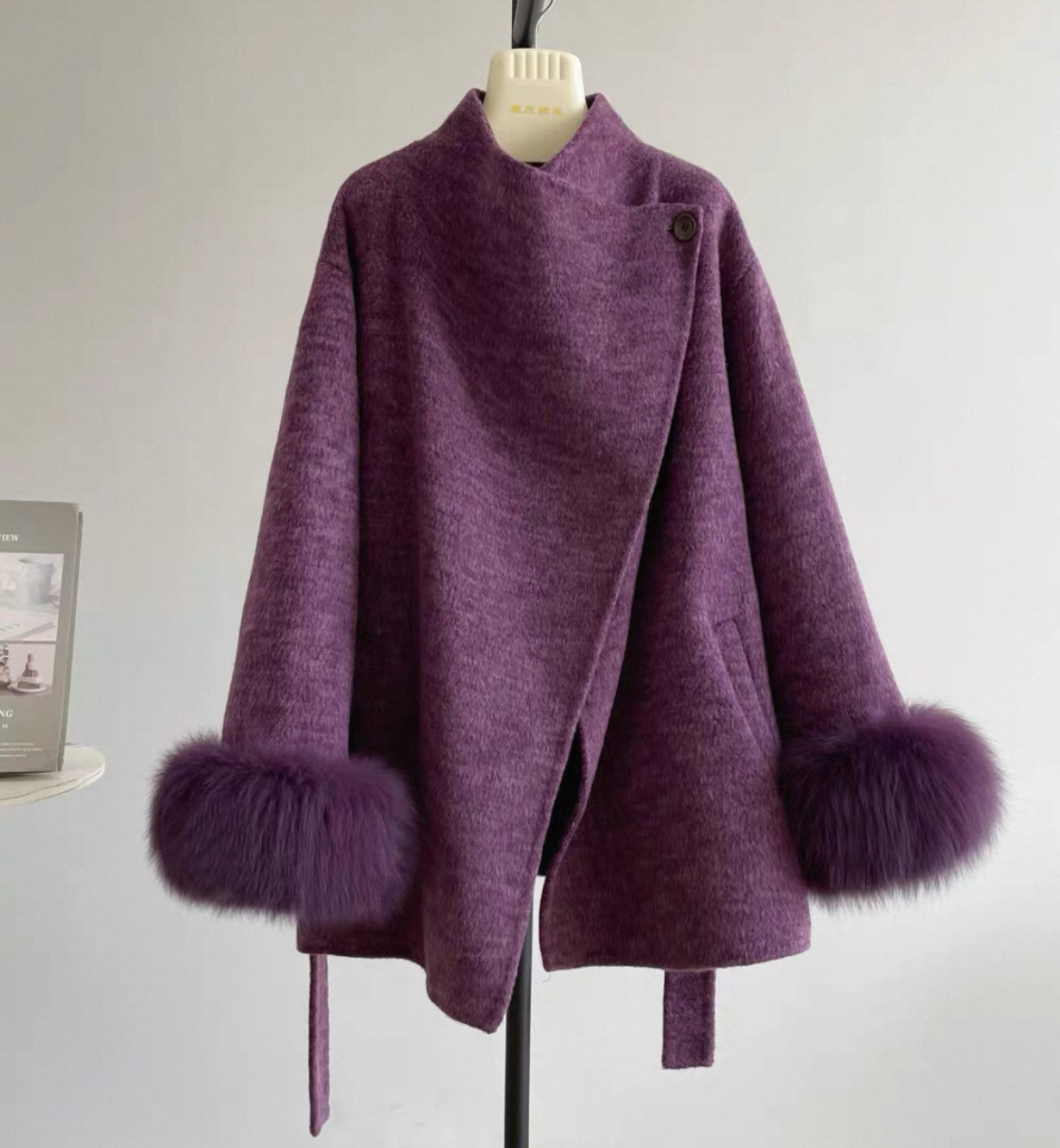 4色羊毛（ウール）コート、防寒対策、保温力高い大人の冬コート、羊毛（ウール）70%、冬支度新作