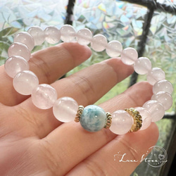 超高品質 ルチル✖️オニキスブレス 天然石 ブレスレット ヒカル