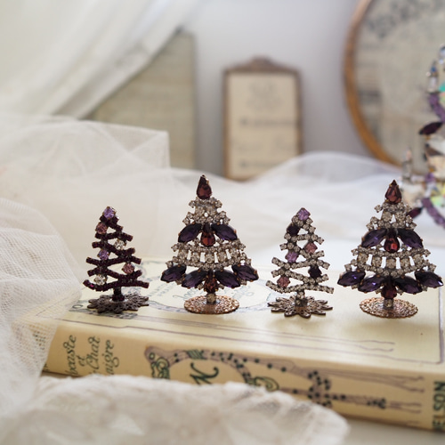 miniatureチェコガラスツリー♪ クリスマスツリー *LULU｜フランス雑貨