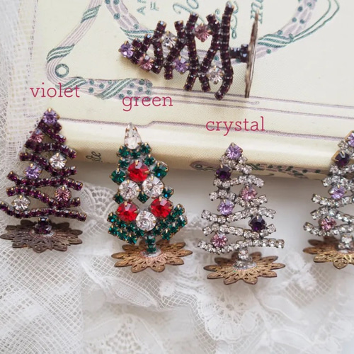 miniatureチェコガラスツリー♪ クリスマスツリー *LULU｜フランス雑貨