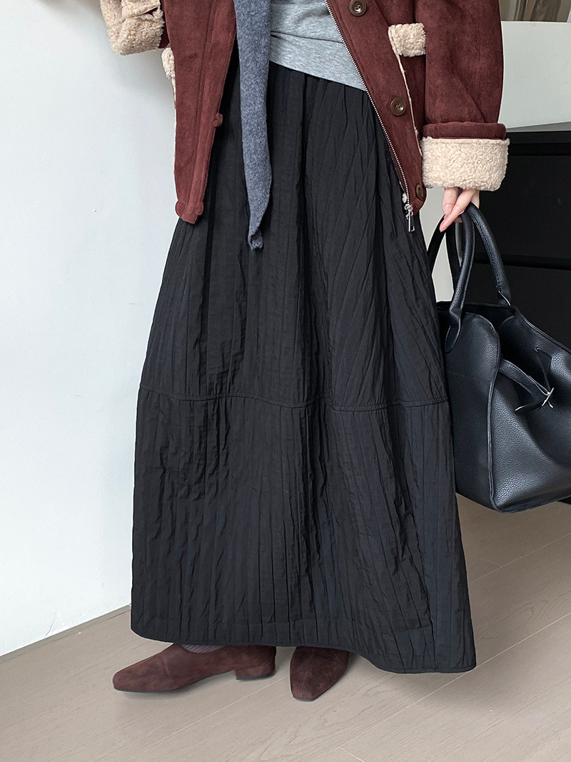 秋新作レディース万能暖かい 痩せ見えハーフランタンスカート【返品・交換可】品質最優先25-571