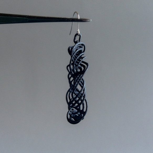 クランツ　ピアス・イヤリング　黒 5枚目の画像