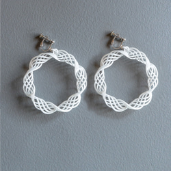 クランツ　ピアス・イヤリング　白 7枚目の画像