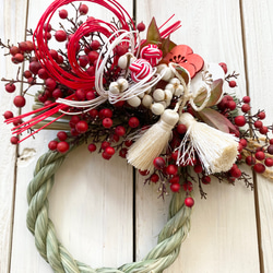 22センチ⟡.·プリザーブドフラワーベリーベリークリスマスリース