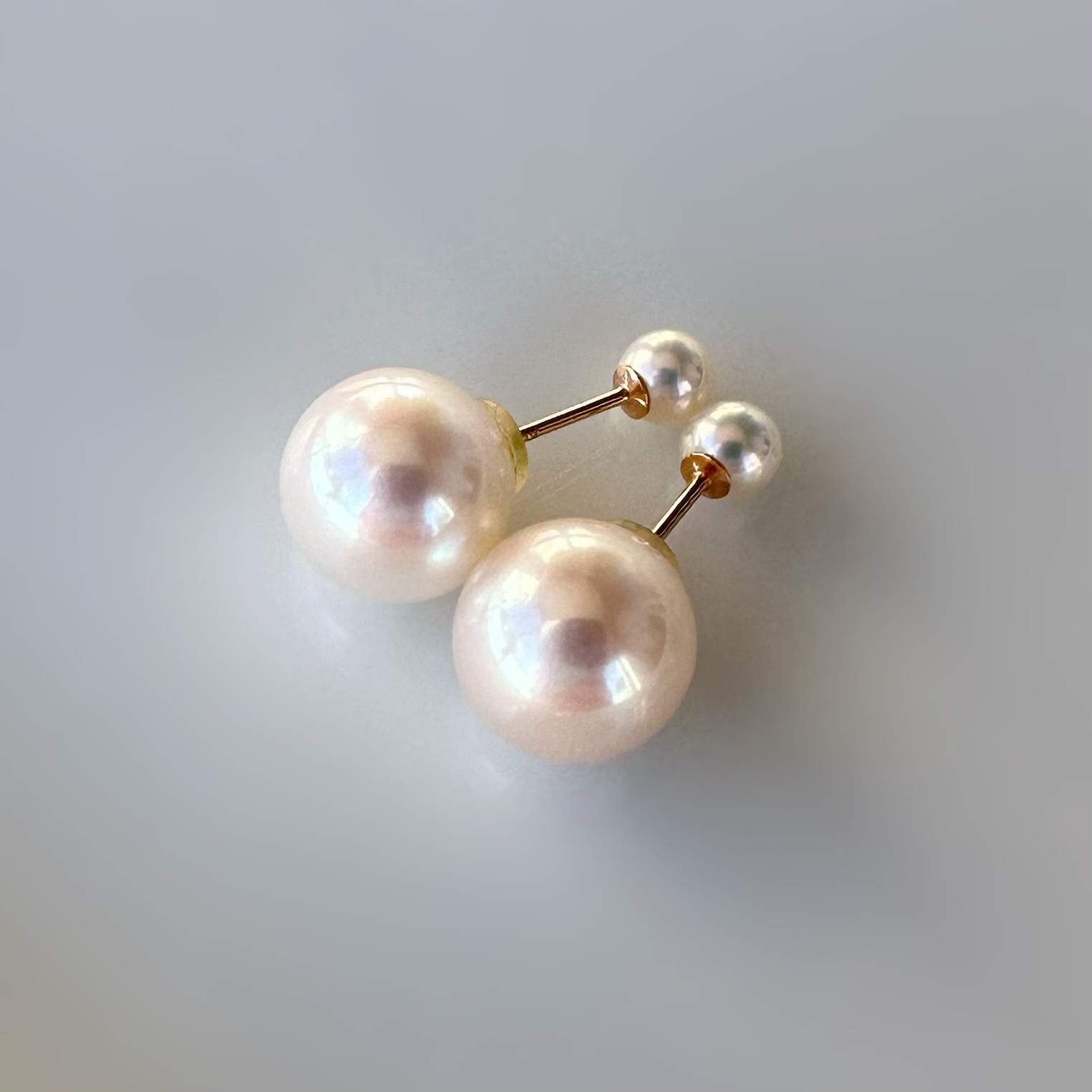 "Duo Pearl デュオパール"  k10 ホワイト　パール　ピアス　キャッチ