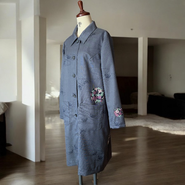 着物リメイクコート