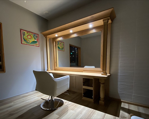 【Ku中古】美容室両面鏡セット面 木製アンティーク 1台 その2 楽天市場】【在庫処分SALE】 セット面 ドレッサー 両面 幅80×奥行60×高