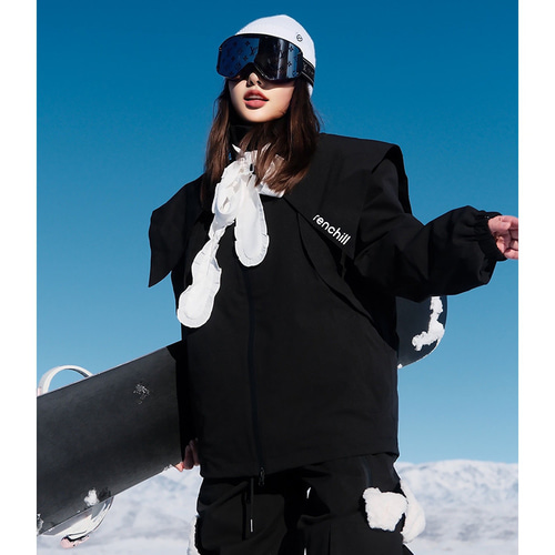 スノボウェア　上下セット　レディース　M 25-26 スノボウェア 上下セット 兎耳 可愛い 撥水 3L メンズ