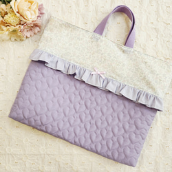 入園入学 女の子 レッスンバック 通園カバン 通学カバン ハートキルト