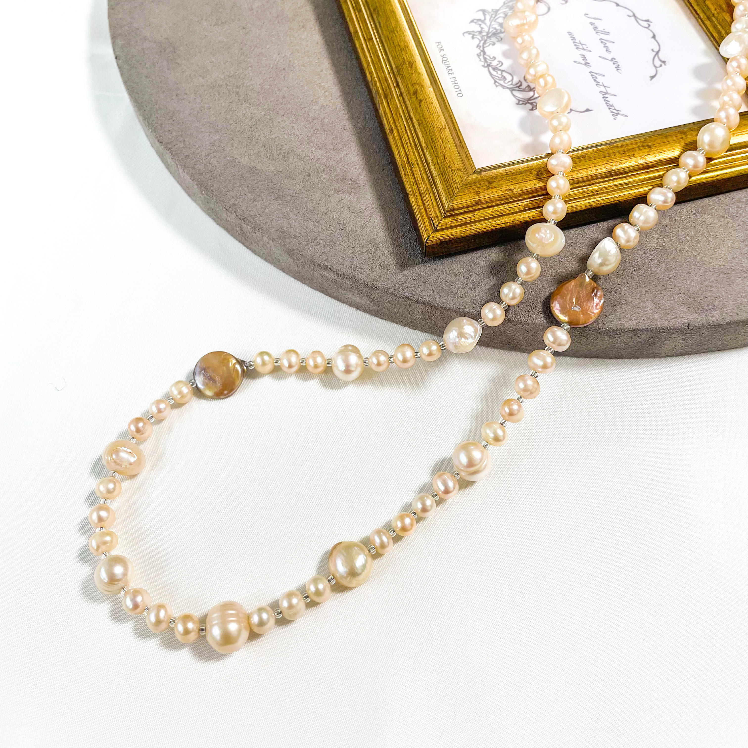 Rythme de Perles（リトム・ドゥ・ペルル） ― やわらかな光をつなぐ淡水パールのネックレス 7,920円