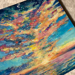 【錦江町の空と海の絵】　鹿児島県錦江町　海との暮らし、あおのクラフトマルシェ『あお』の作品 8枚目の画像