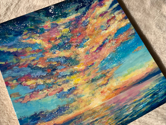 【錦江町の空と海の絵】　鹿児島県錦江町　海との暮らし、あおのクラフトマルシェ『あお』の作品 8枚目の画像