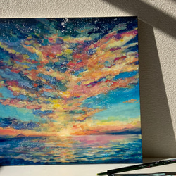 【錦江町の空と海の絵】　鹿児島県錦江町　海との暮らし、あおのクラフトマルシェ『あお』の作品 9枚目の画像