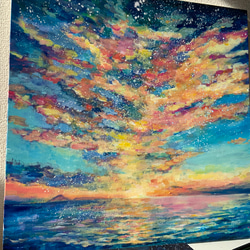 【錦江町の空と海の絵】　鹿児島県錦江町　海との暮らし、あおのクラフトマルシェ『あお』の作品 10枚目の画像