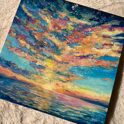 【錦江町の空と海の絵】　鹿児島県錦江町　海との暮らし、あおのクラフトマルシェ『あお』の作品 6枚目の画像