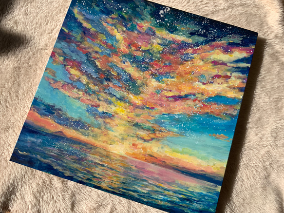 【錦江町の空と海の絵】　鹿児島県錦江町　海との暮らし、あおのクラフトマルシェ『あお』の作品 6枚目の画像