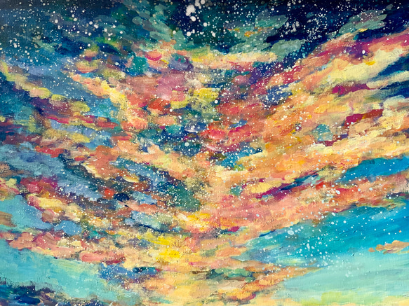 【錦江町の空と海の絵】　鹿児島県錦江町　海との暮らし、あおのクラフトマルシェ『あお』の作品 12枚目の画像